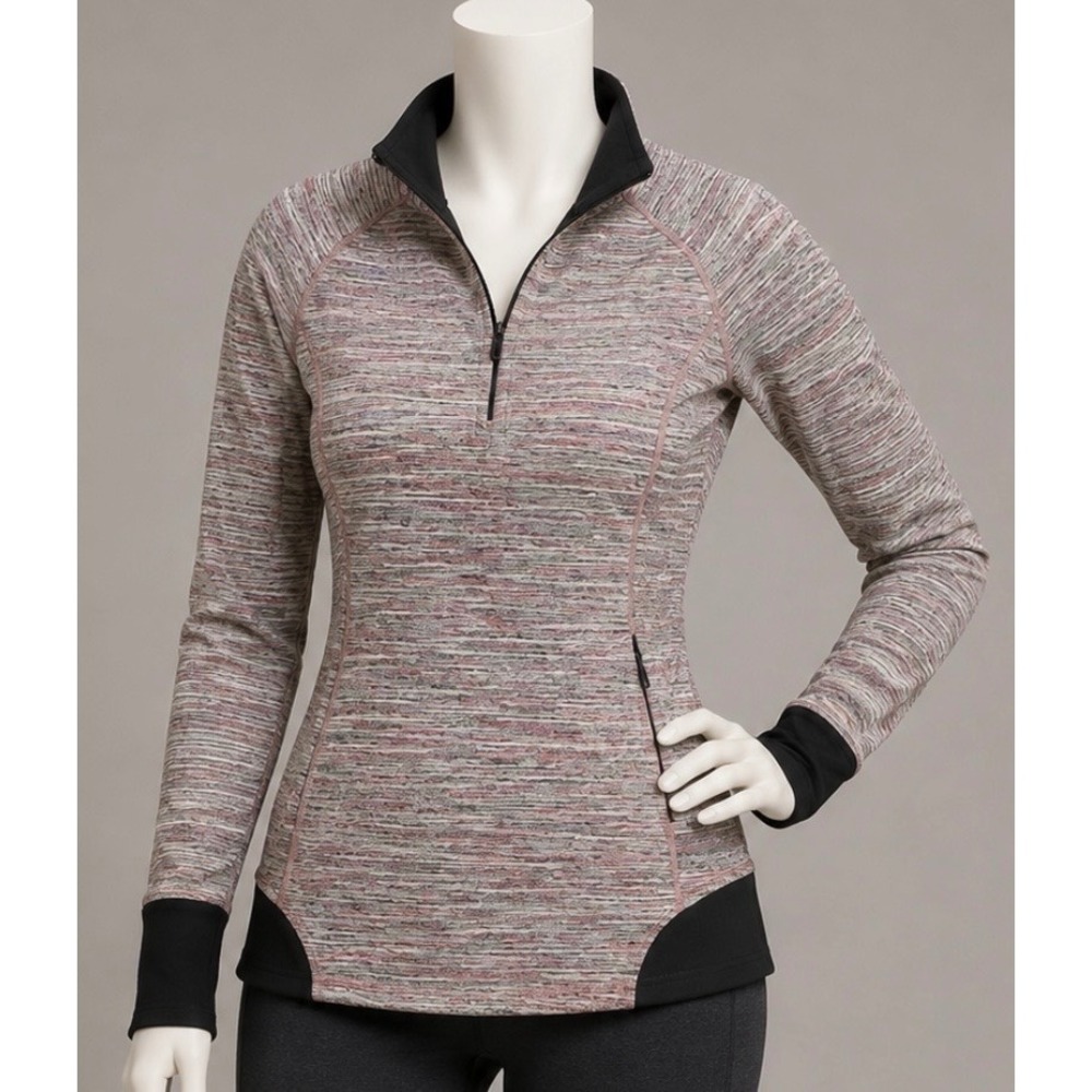 Lululemon Space Dye Camo Berry Runderful 1/2 Zip Jacket Women's Size 6